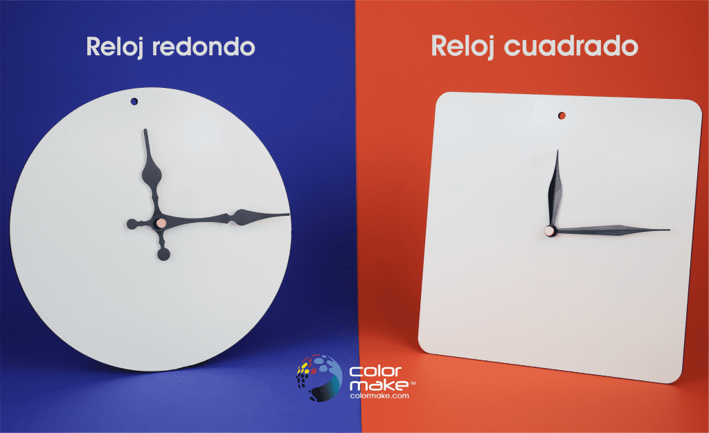 Plantilla Para Reloj De MDF Sublimable Color Make