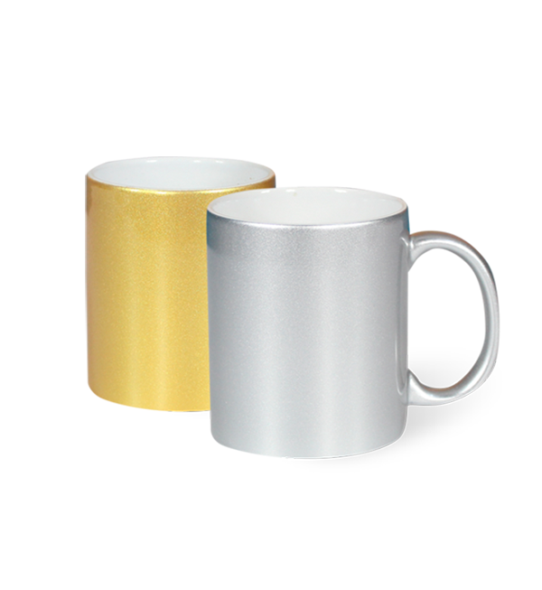 Taza dorada y plateada 11 oz. para sublimación