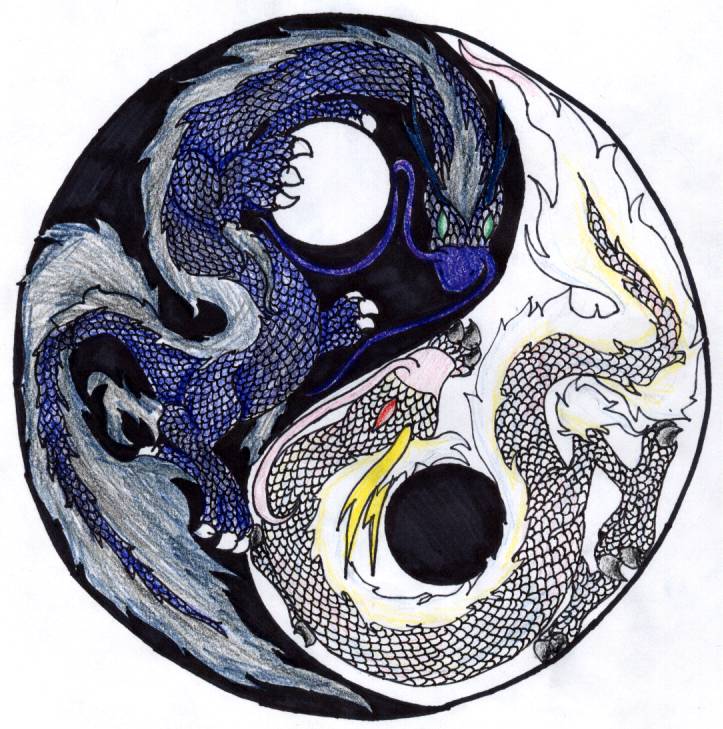 Ying Yang dragones