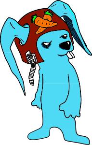 Conejo azul