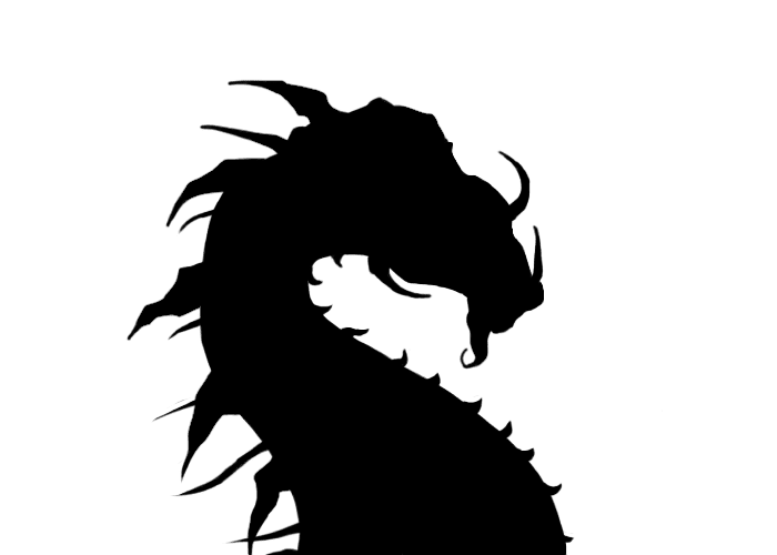 Silueta de Dragón