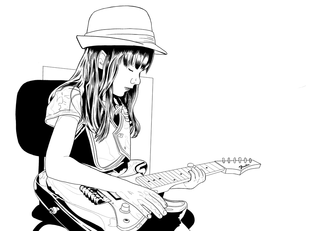 Niña con guitarra