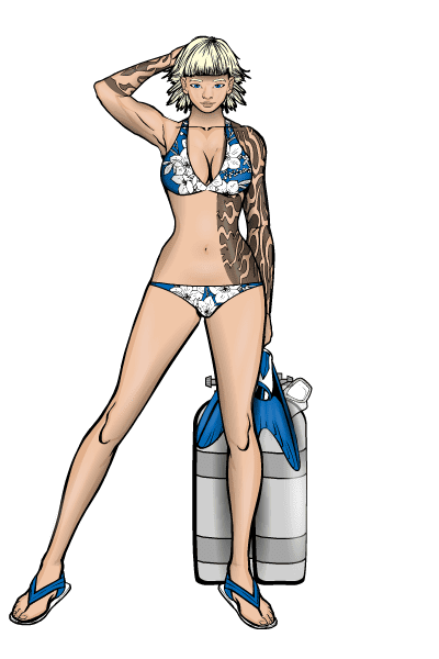 Scuba girl