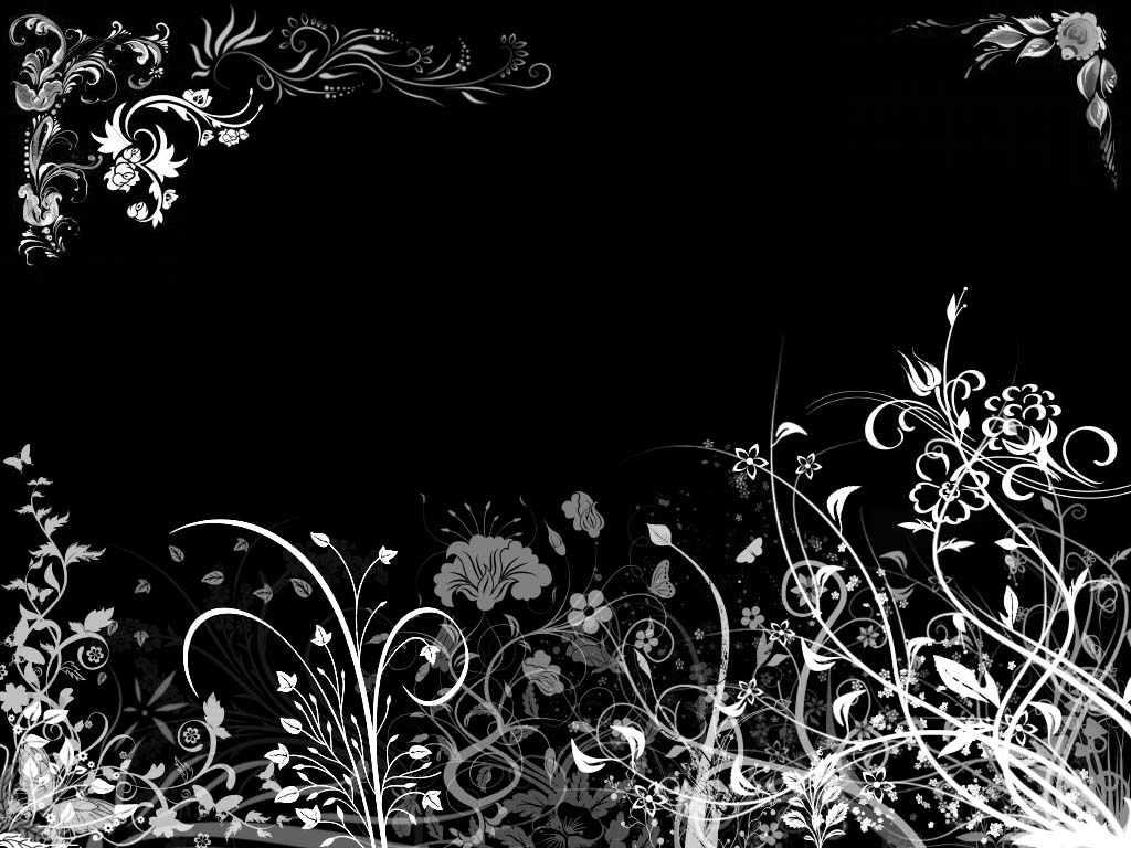 Fondo Negro de Flores