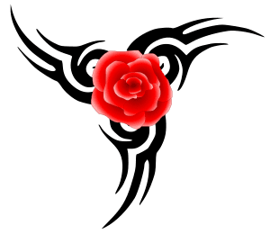 Chrisdesign_Tribal_Tattoo_with_Rose