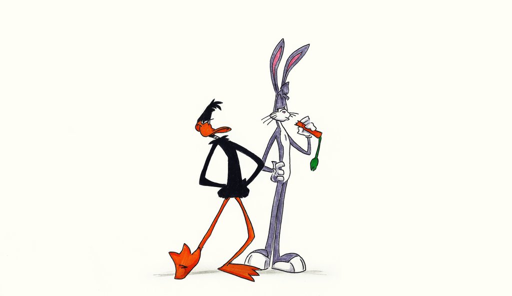 Bugs bunny and daffy duck