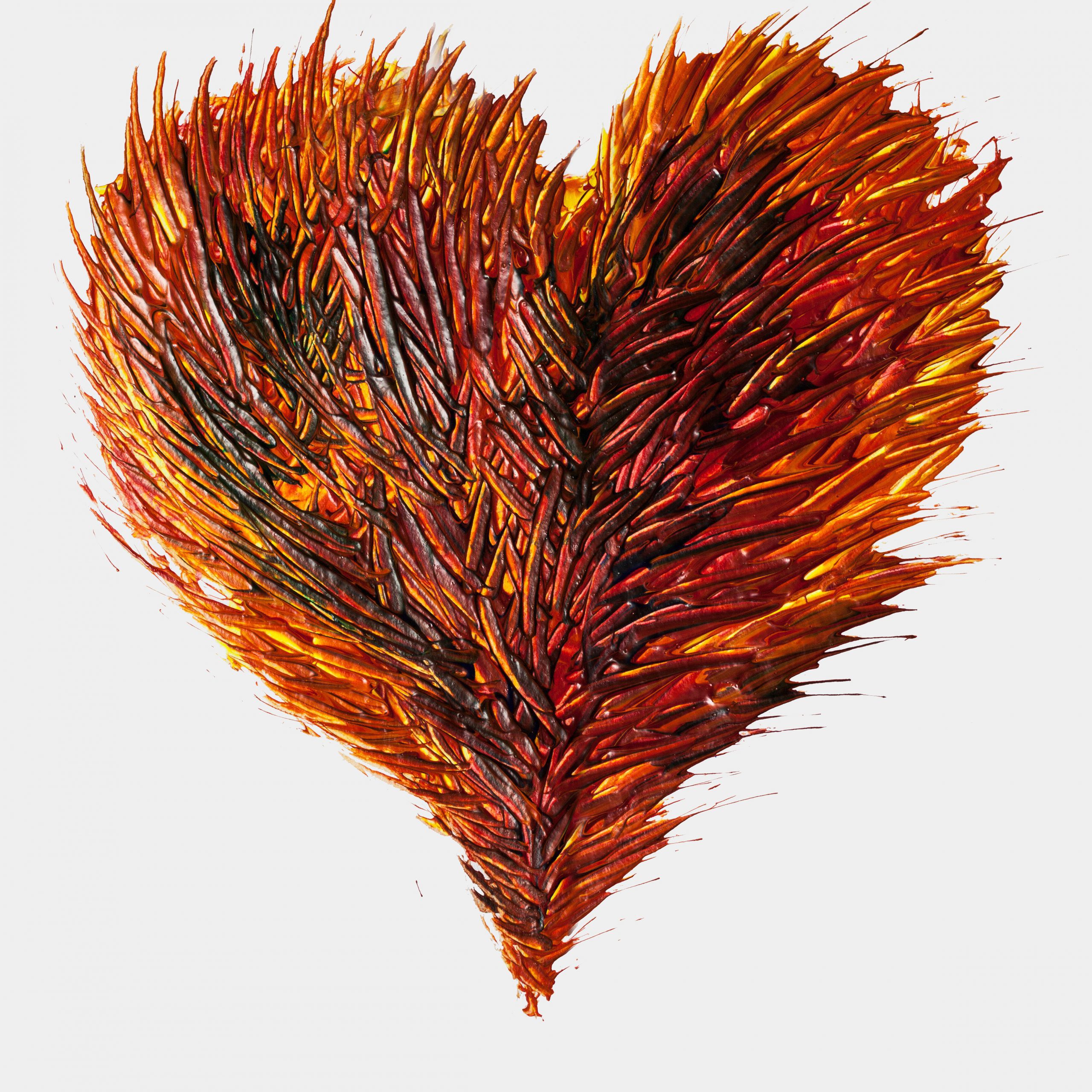Corazón de pintura