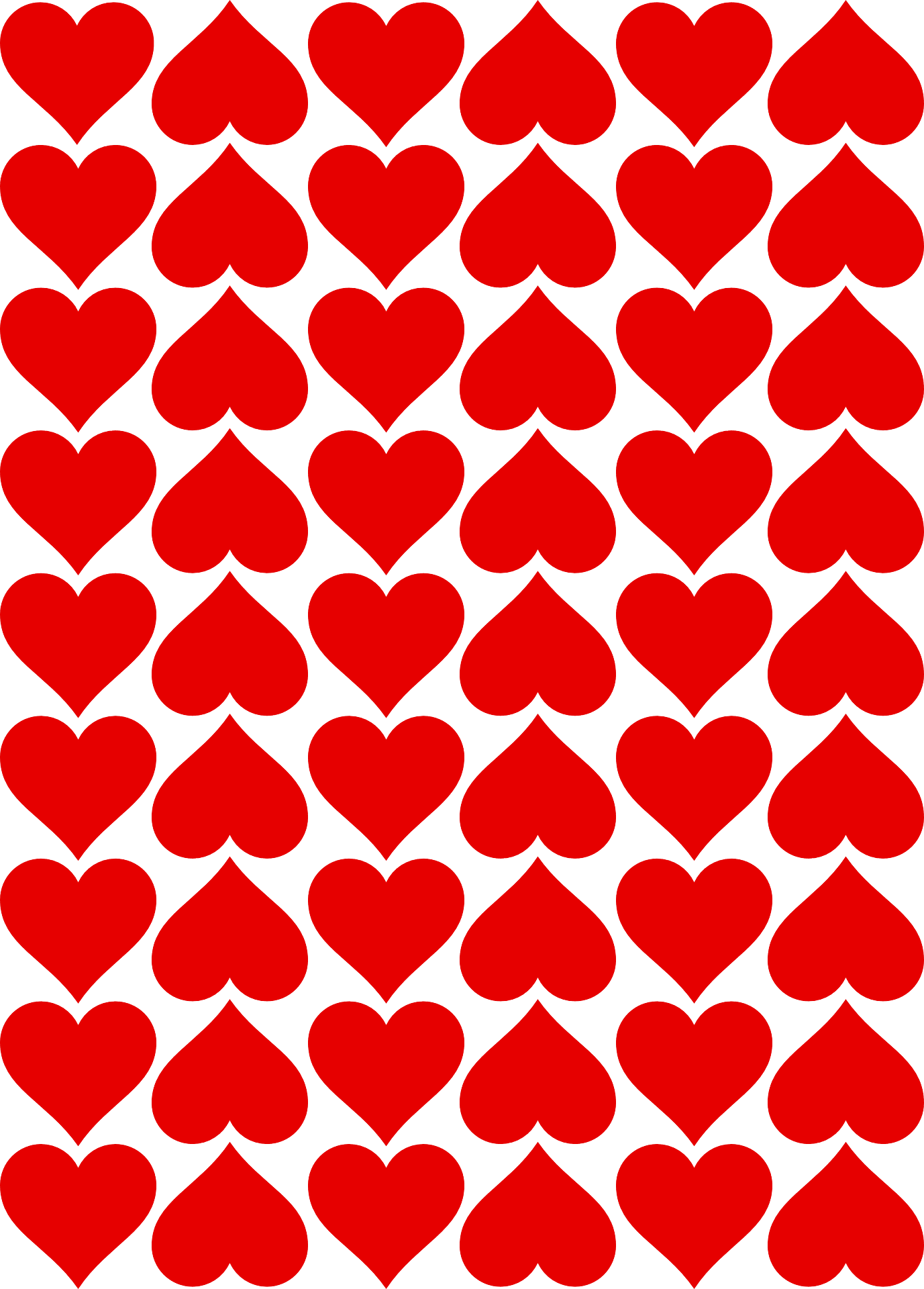 Estampilla Corazones