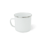 Taza de peltre con borde plata 10 oz. para sublimación