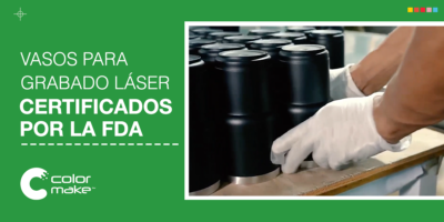 Vasos color make con certificado de la FDA