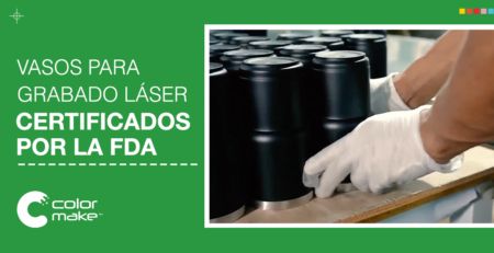 Vasos color make con certificado de la FDA