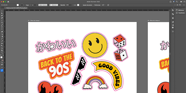 Vector para corte de stickers