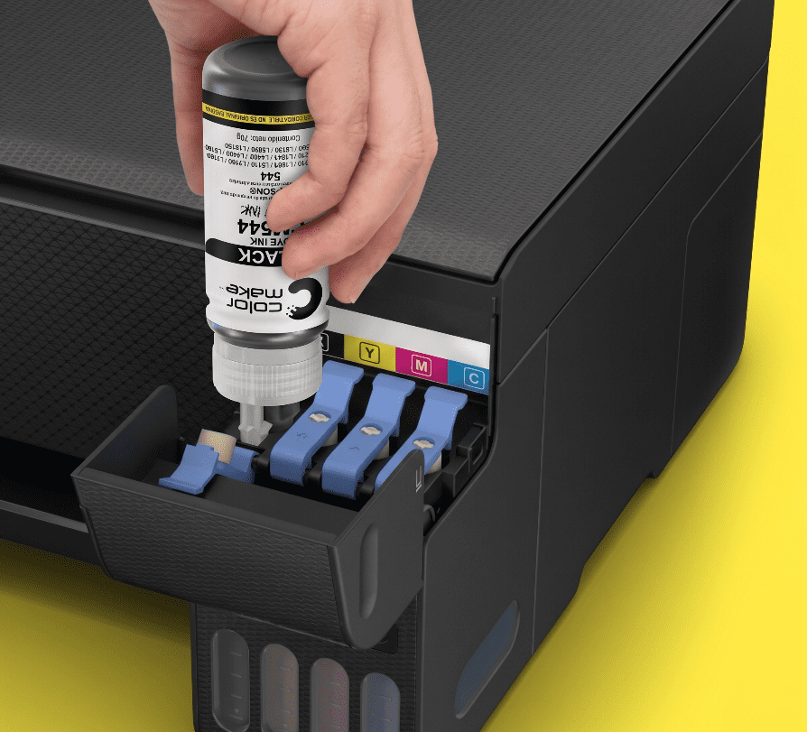 Recarga de Tinta 544 Color Make en impresora Epson